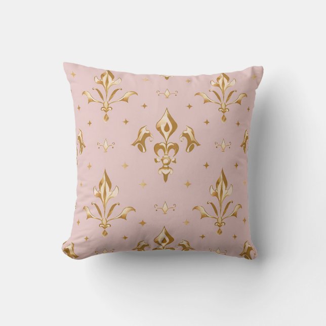 Coussin Cuisine royale rose (Recto)