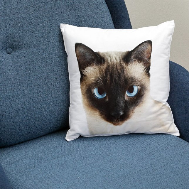 Coussin Cuisine Siamese Personnalisée Visage Décor Modèle  (Créateur téléchargé)