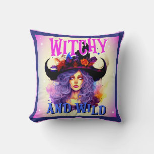 Coussin Cuisine violette rétro _ Halloween