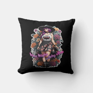 Coussin Cuisse Thicc Vibes de cuisine - Whimsigoth Witch-C