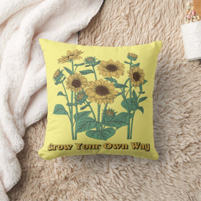 Coussin Cultivez vos propres tournesols (Couverture)