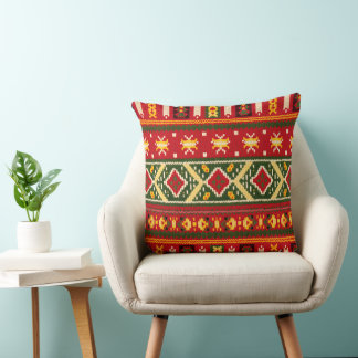 Coussin Cultural Christmas Geometric Festive