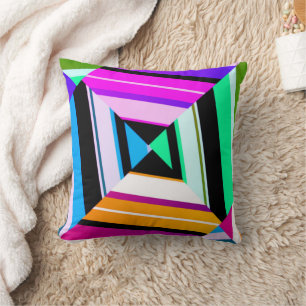 Coussin Culture vintage géométrique rétro