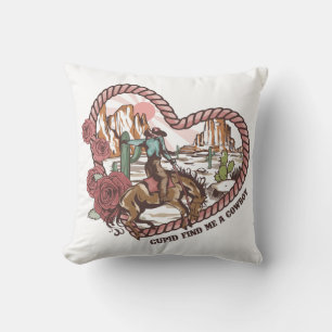 Coussin Cupidon Me Trouve Un Cowboy