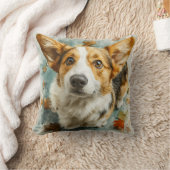 Coussin Curieux Corgi Regard d'Automne (Couverture)