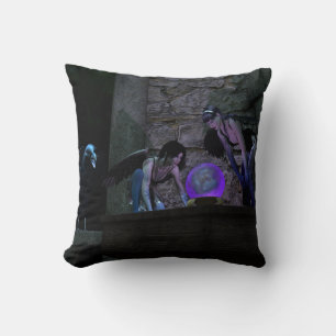 Coussin Curieux Crow Féeries