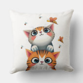 Coussin Curious Kittens & Busy Bees (Verso)