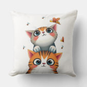 Coussin Curious Kittens & Busy Bees (Recto)