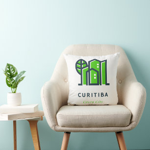 Coussin Curitiba Brésil Latin Durable Ville verte