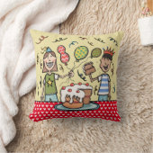 Coussin Cushion de la fête des enfants mignons (Couverture)