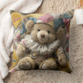 Coussin Cushion design with handmade bear printed (Couverture)