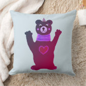 Coussin Cushion Kids Room Brown Ours Lady (Couverture)