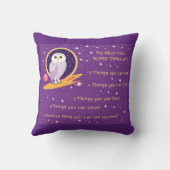 Coussin Cushion Mindfulness 5 Étapes - Logo Owl-t (Verso)