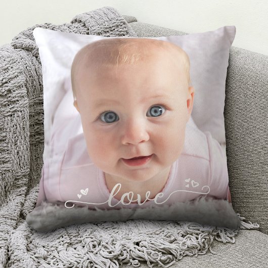 Coussin Custom 2 Photo Personnalisé Loisir Script Moderne