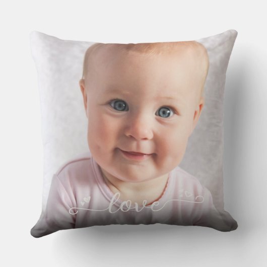 Coussin Custom 2 Photo Personnalisé Loisir Script Moderne (Verso)