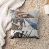 Coussin Custom Bride Wedding Photo Collage  (Couverture)