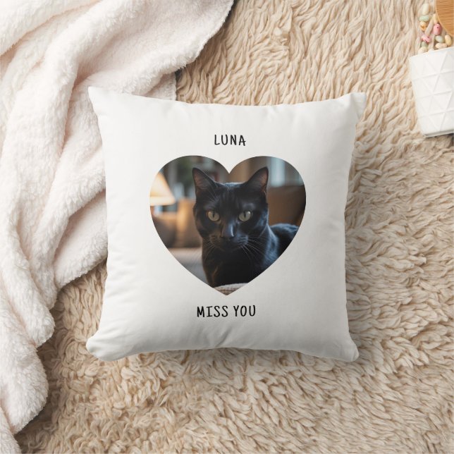 Coussin Custom Cat Pet Pillow Gift Memorial Keepsake (Couverture)