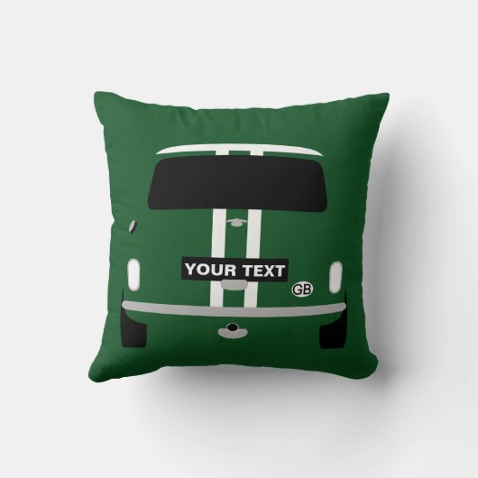 Coussin Custom Classic vieux British Mini voiture (Verso)