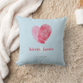 Coussin CUSTOM CUSHION simple empreinte digitale couple co (Couverture)