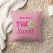 Coussin Custom Cute deux douces Donut 2e anniversaire fill (Couverture)