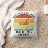 Coussin CUSTOM Dada M'Aime Plus Qu'Il N'Aime La Cuisine (Couverture)