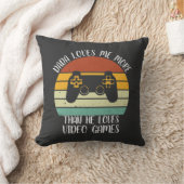 Coussin CUSTOM Dada M'Aime Plus Qu'Il N'Aime Le Jeu Vidéo (Couverture)