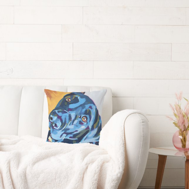 Coussin Custom Dog Portrait - Forever Loved Pet Gift (Canapé)