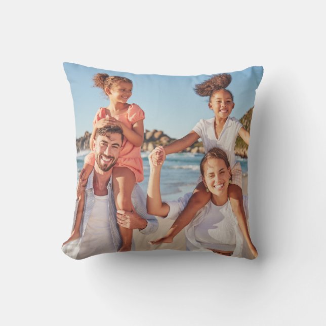 Coussin Custom Double Sided Family Photo (Recto)