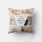 Coussin Custom First Mother's Day Avec 6 photos (Verso)