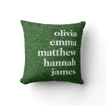 Custom Grandchildren Names Green Home Grass
