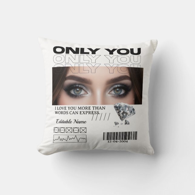 Coussin Custom Image & Text | Personalized (Recto)