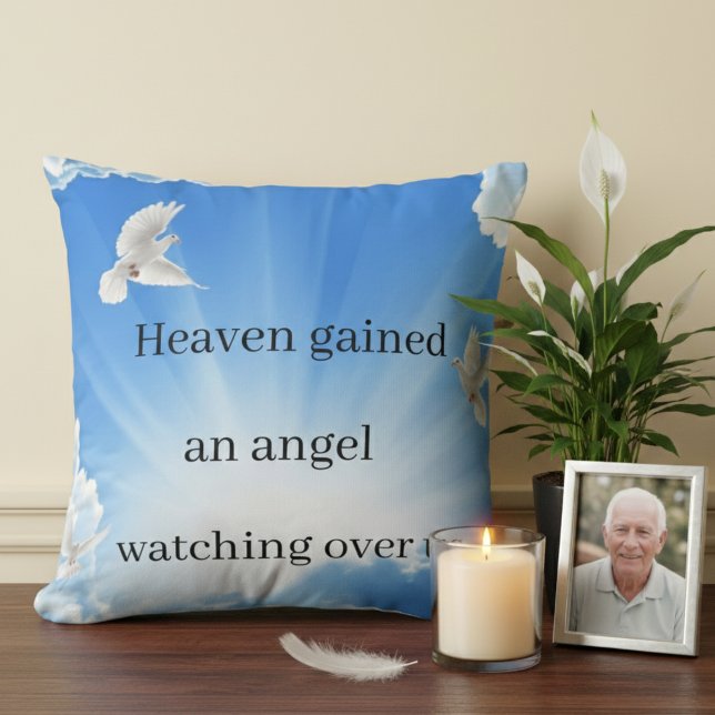 Coussin “Custom Memorial Pillow – Remember Your Loved One (Créateur téléchargé)