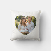 Coussin Custom mothers day photo heart mask Throw Pillow (Recto)