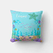 Coussin  Custom Name Undersea Starfish Pillow (Recto)