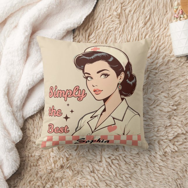 Coussin Custom Nurse Simply the Best (Couverture)