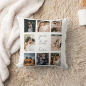 Coussin Custom Photo Collage Personalized Picture Family (Couverture)