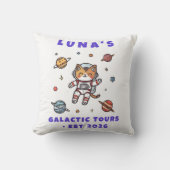 Coussin Custom Space Cat Astronaut Decorative Cushion (Recto)