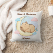 Coussin Custom Sweet Dreams Capybara Throw Pillow (Couverture)