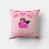 Coussin Customisé AMOUR MON PETIT VALENTINE Cherub Angels (Verso)