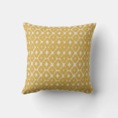 Coussin Customizable Boho Mustard Diamonds Cushion (Verso)