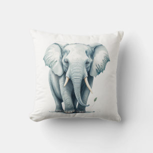 Coussin Cute adorable Grey Elephant Décor Maison Nursery