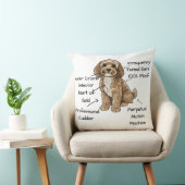 Coussin Cute Anatomy of a Cockapoo Dog Lover Gift (Chaise)