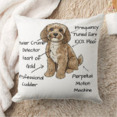 Coussin Cute Anatomy of a Cockapoo Dog Lover Gift (Couverture)