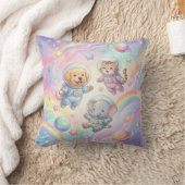 Coussin Cute Animal Astronauts Galaxy Throw Pillow (Couverture)