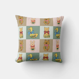 Coussin Cute Animal for Sofa & Bedroom Decor 