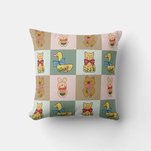 Coussin Cute Animal for Sofa & Bedroom Decor (Recto)