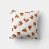 Coussin Cute Aquarelle Singes Faune jungle animaux (Recto)
