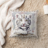 Coussin Cute Aquarelle Tiger Cub Animal Art (Couverture)