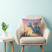 Coussin Cute Baby Dragon Nursery Throw Pillow (Chaise)