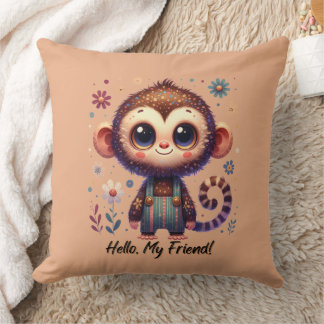 Coussin Cute Baby Monkey